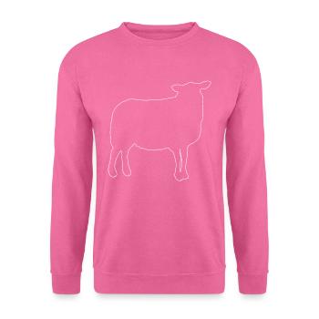 Animal Sheep - Sweat-shirt Unisexe - rose - Devant