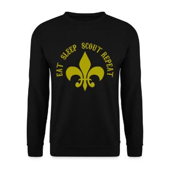 Späher-Scouting - Unisex Pullover - Schwarz - Vorne - Alina (178cm) & Michal (187cm)