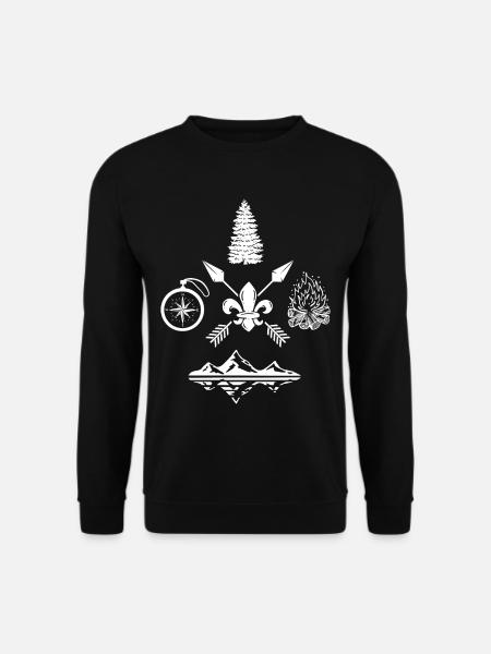Scout camping - Unisex Sweatshirt - black