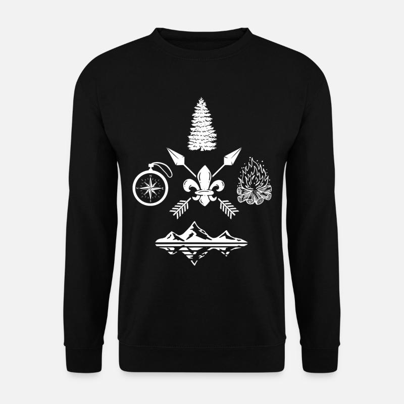 Scout camping - Unisex Sweatshirt - black