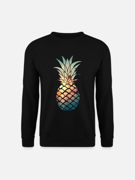 Hawaiianische Ananas - Unisex Pullover - Schwarz