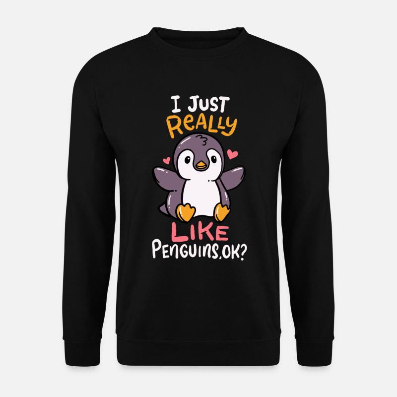 penguin - Unisex Sweatshirt - black