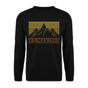 Kilimandscharo - Unisex Pullover - Schwarz - Vorne - Alina (178cm) & Michal (187cm)