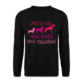 Hundetrainer - Unisex Pullover - Schwarz - Vorne - Alina (178cm) & Michal (187cm)