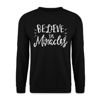 Christlicher Glaube - Unisex Pullover - Schwarz - Vorne - Alina (178cm) & Michal (187cm)