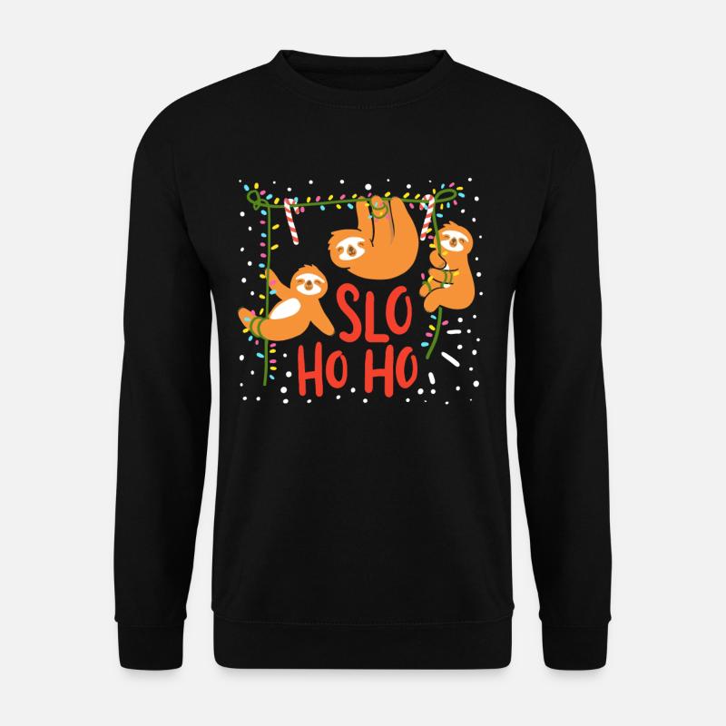 Sloth Christmas - Unisex Sweatshirt - black