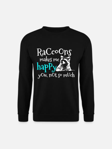Waschbär - Unisex Pullover - Schwarz