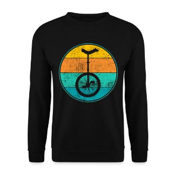unicycle - Unisex Sweatshirt - black - Front - Alina (178cm) & Michal (187cm)