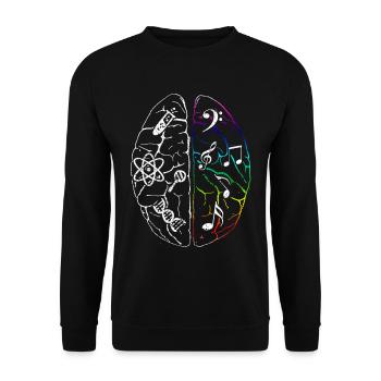 Brain Neurology - Unisex Sweatshirt - black - Front - Alina (178cm) & Michal (187cm)