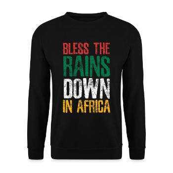 Afrika Musik - Unisex Pullover - Schwarz - Vorne - Alina (178cm) & Michal (187cm)