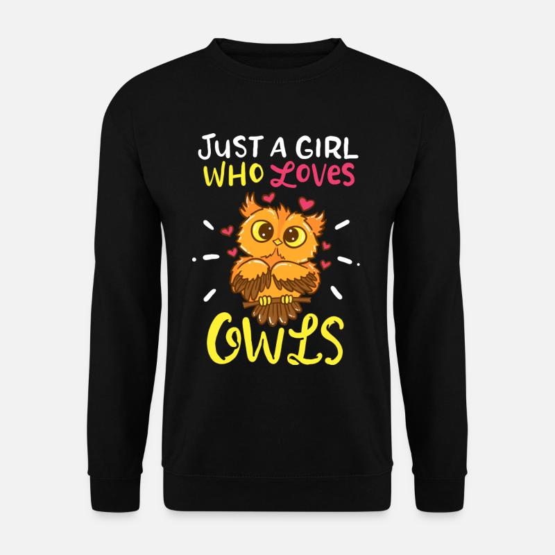 Owl - Unisex Sweatshirt - black