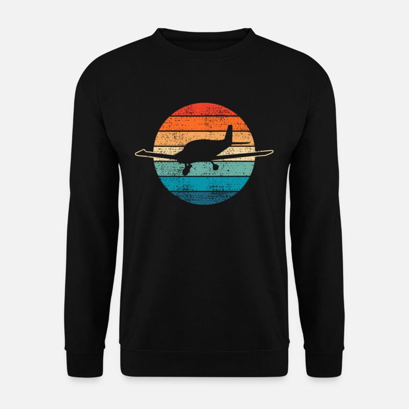 Flugzeug - Unisex Pullover - Schwarz