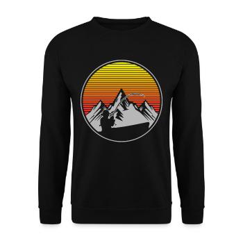 fishing - Unisex Sweatshirt - black - Front - Alina (178cm) & Michal (187cm)
