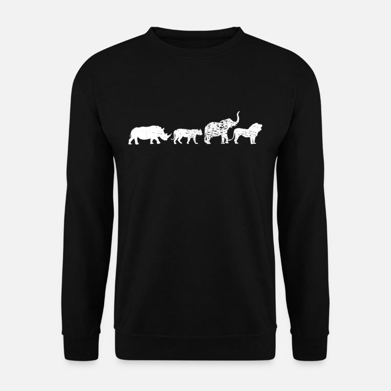 Safari Afrika - Unisex Pullover - Schwarz