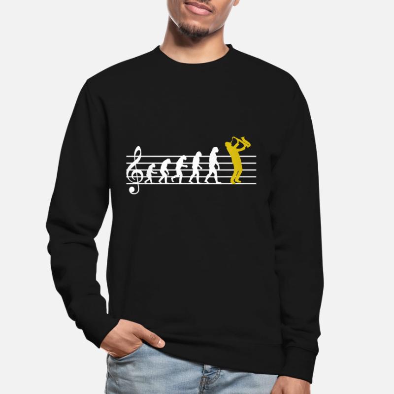 Saxophone Jazz Evolution Saxophone Classical Musician Unisex Sweatshirt