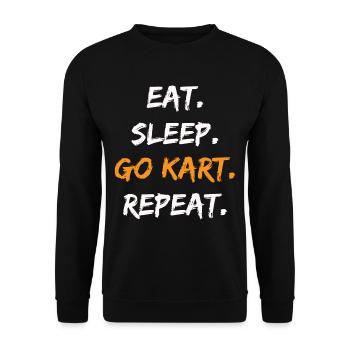 Kart Kart - Sweat-shirt Unisexe - noir - Devant - Alina (178cm) & Michal (187cm)