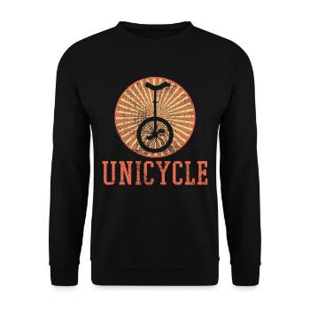 Einrad Einrad Einrad Einrad Einrad - Unisex Pullover - Schwarz - Vorne - Alina (178cm) & Michal (187cm)