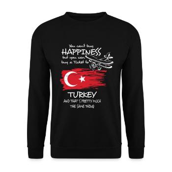 Turkey Türkei - Unisex Pullover - Schwarz - Vorne - Alina (178cm) & Michal (187cm)