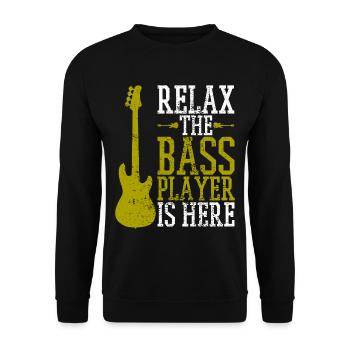 Bassiste - Sweat-shirt Unisexe - noir - Devant - Alina (178cm) & Michal (187cm)