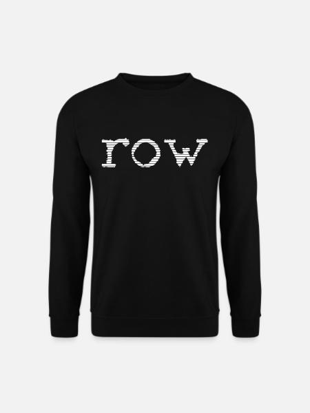 row - Unisex Pullover - Schwarz