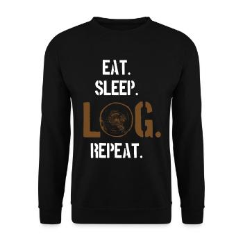 lumberjack - Unisex Sweatshirt - black - Front - Alina (178cm) & Michal (187cm)