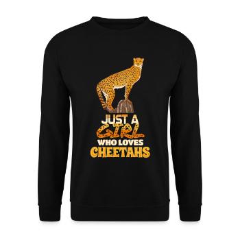 Gepard - Unisex Pullover - Schwarz - Vorne - Alina (178cm) & Michal (187cm)