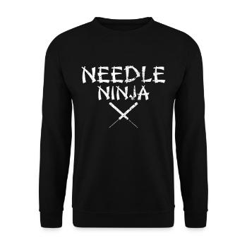 Acupuncture Acupuncture Acupuncture Acupuncture Akupun - Sweat-shirt Unisexe - noir - Devant - Alina (178cm) & Michal (187cm)