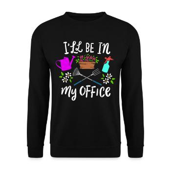 Gartenarbeit - Unisex Pullover - Schwarz - Vorne - Alina (178cm) & Michal (187cm)