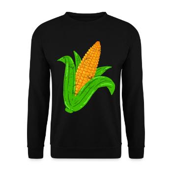 Vintage corn - Unisex Sweatshirt - black - Front - Alina (178cm) & Michal (187cm)