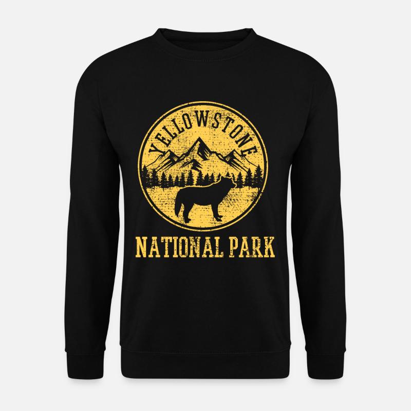 Yellowstone Nationalpark - Unisex Pullover - Schwarz