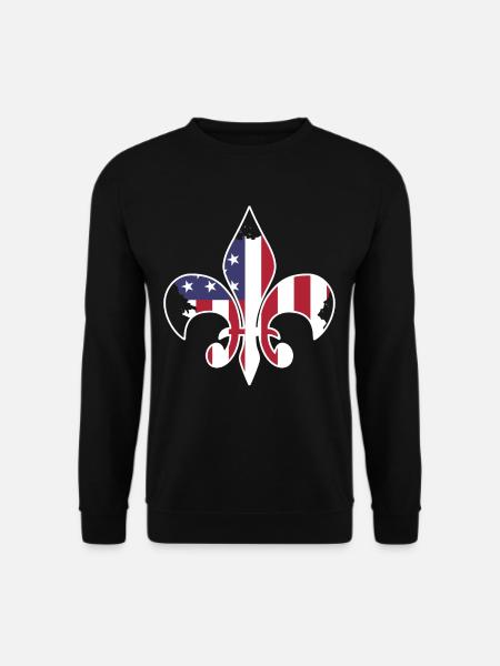 Drapeau USA - Sweat-shirt Unisexe - noir