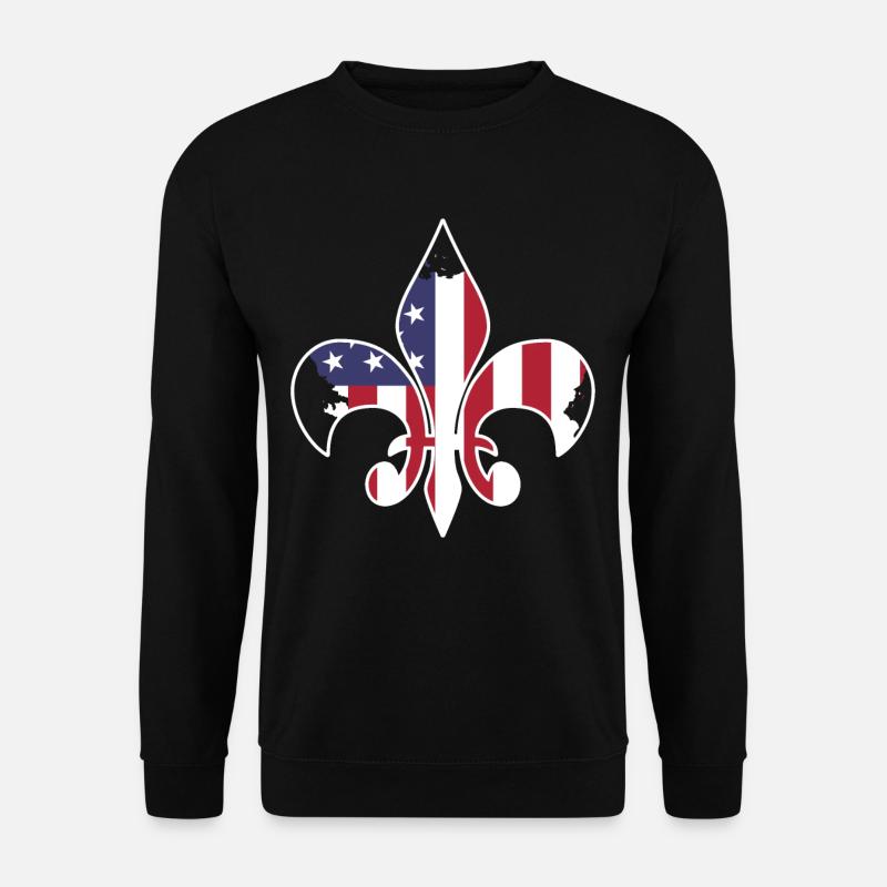 Scouting USA Flagge - Unisex Pullover - Schwarz