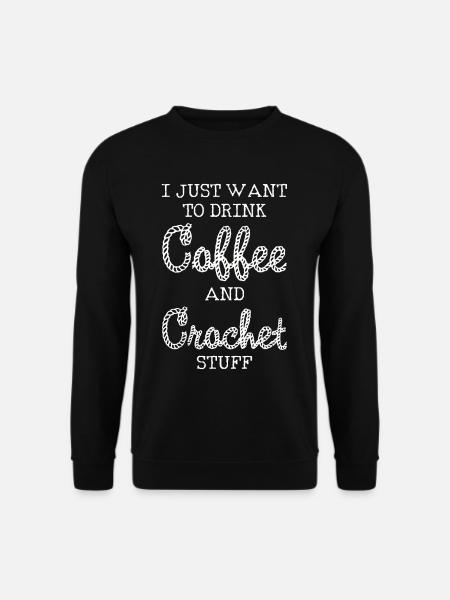 crochet - Unisex Pullover - Schwarz