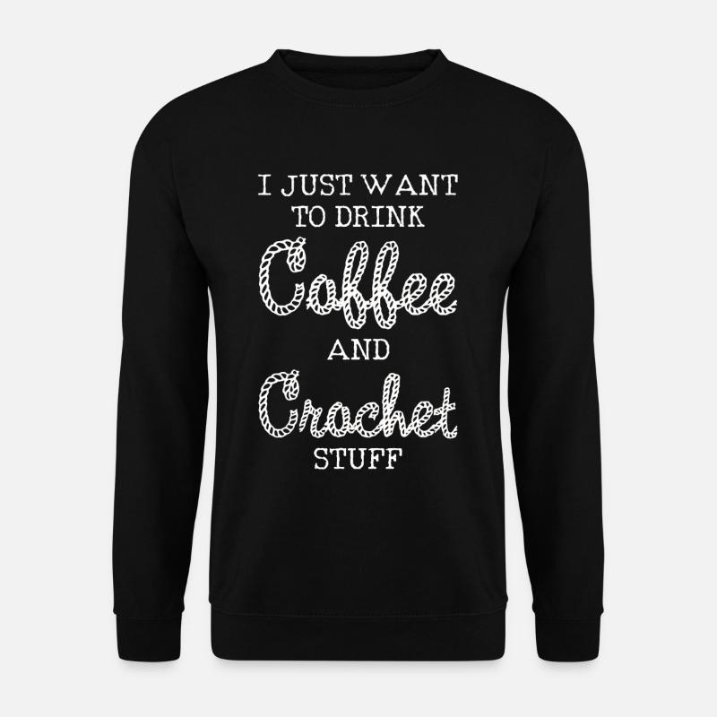 crochet - Unisex Sweatshirt - black