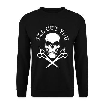 Hairdresser Hairdresser Hairdresser - Unisex Sweatshirt - black - Front - Alina (178cm) & Michal (187cm)