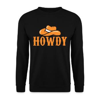 cow-boy - Sweat-shirt Unisexe - noir - Devant - Alina (178cm) & Michal (187cm)
