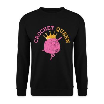 crochet - Sweat-shirt Unisexe - noir - Devant - Alina (178cm) & Michal (187cm)