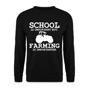 Agriculture - Unisex Sweatshirt - black - Front - Alina (178cm) & Michal (187cm)