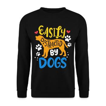 dog - Unisex Pullover - Schwarz - Vorne - Alina (178cm) & Michal (187cm)
