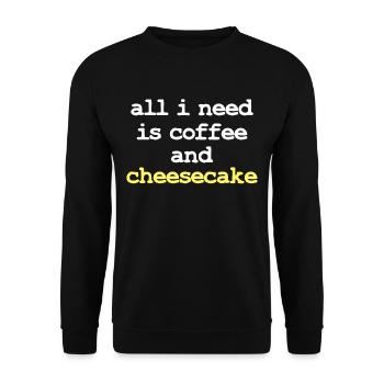 Cheesecake - Unisex Sweatshirt - black - Front - Alina (178cm) & Michal (187cm)