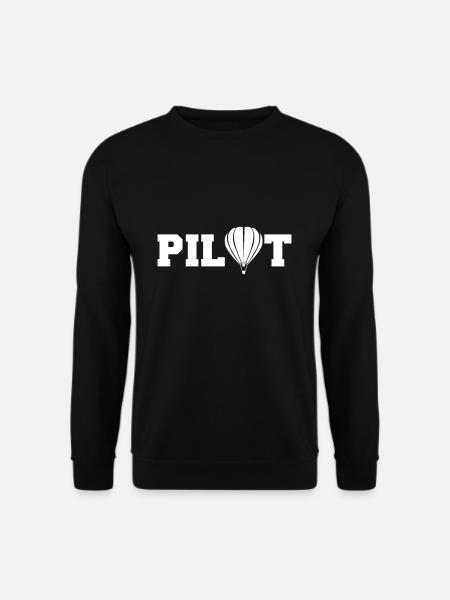 Ballonfahrer Pilot Heißluftballon Sprüche Geschenk - Unisex Pullover - Schwarz