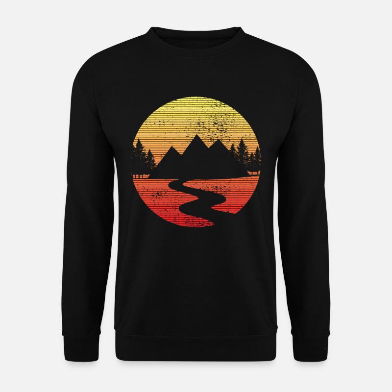 Wandern - Unisex Pullover - Schwarz