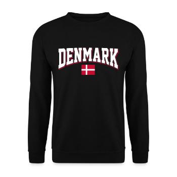 Denmark - Unisex Sweatshirt - black - Front - Alina (178cm) & Michal (187cm)