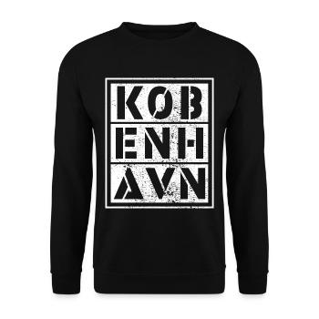 Copenhague Danemark - Sweat-shirt Unisexe - noir - Devant - Alina (178cm) & Michal (187cm)