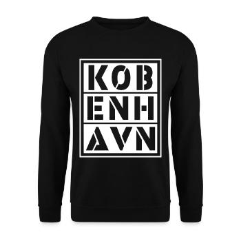 Copenhagen - Unisex Sweatshirt - black - Front - Alina (178cm) & Michal (187cm)