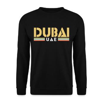 Dubaï - Sweat-shirt Unisexe - noir - Devant - Alina (178cm) & Michal (187cm)