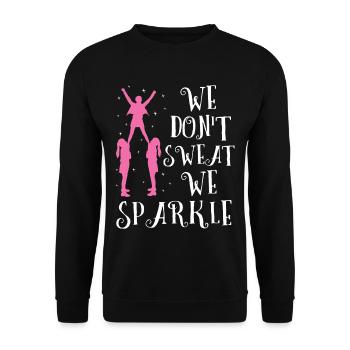 Cheerleading - Sweat-shirt Unisexe - noir - Devant - Alina (178cm) & Michal (187cm)