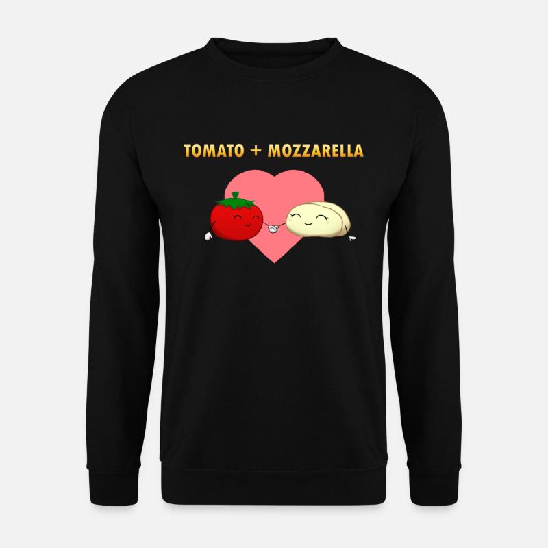 Tomato Mozarella - Unisex Sweatshirt - black