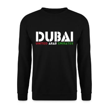 Dubai - Unisex Pullover - Schwarz - Vorne - Alina (178cm) & Michal (187cm)