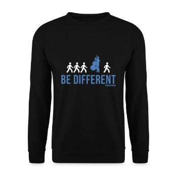 Kontrabassspieler Kontrabassist Lustig Spruch Witz - Unisex Pullover - Schwarz - Vorne - Alina (178cm) & Michal (187cm)